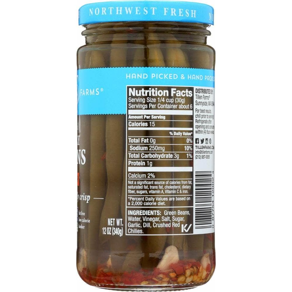Tillen Farms Tillen Farms Pickled Crispy Beans Hot And Spicy, 12 oz