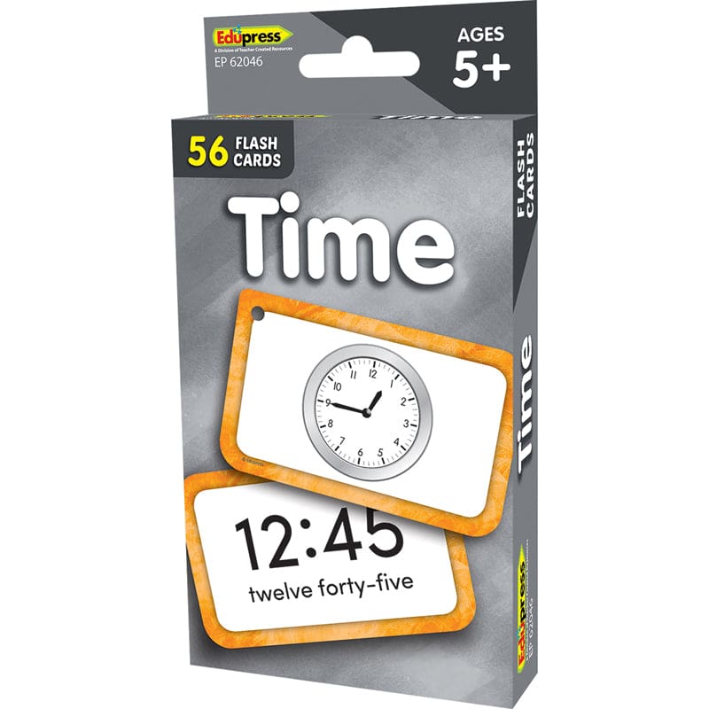 Time Flash Cards (Pack of 10) - Flash Cards - Teacher Created Resources