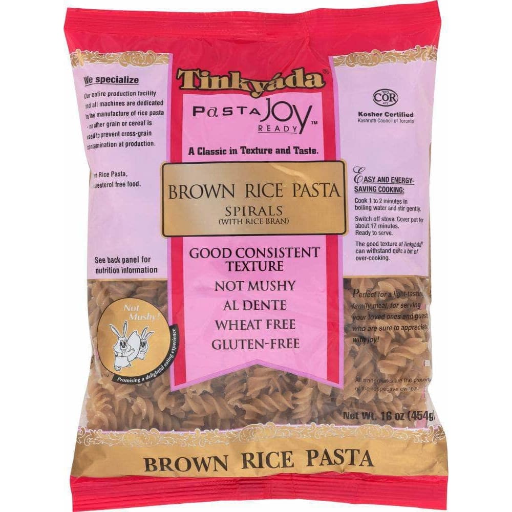 Tinkyada Tinkyada Pasta Brown Rice Pasta Spirals With Rice Bran, 16 oz