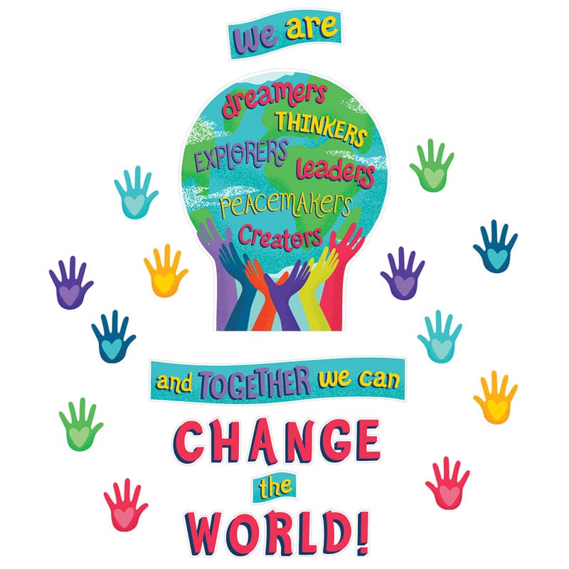 Together We Can Change World Bb St One World (Pack of 6) - Motivational - Carson Dellosa Education