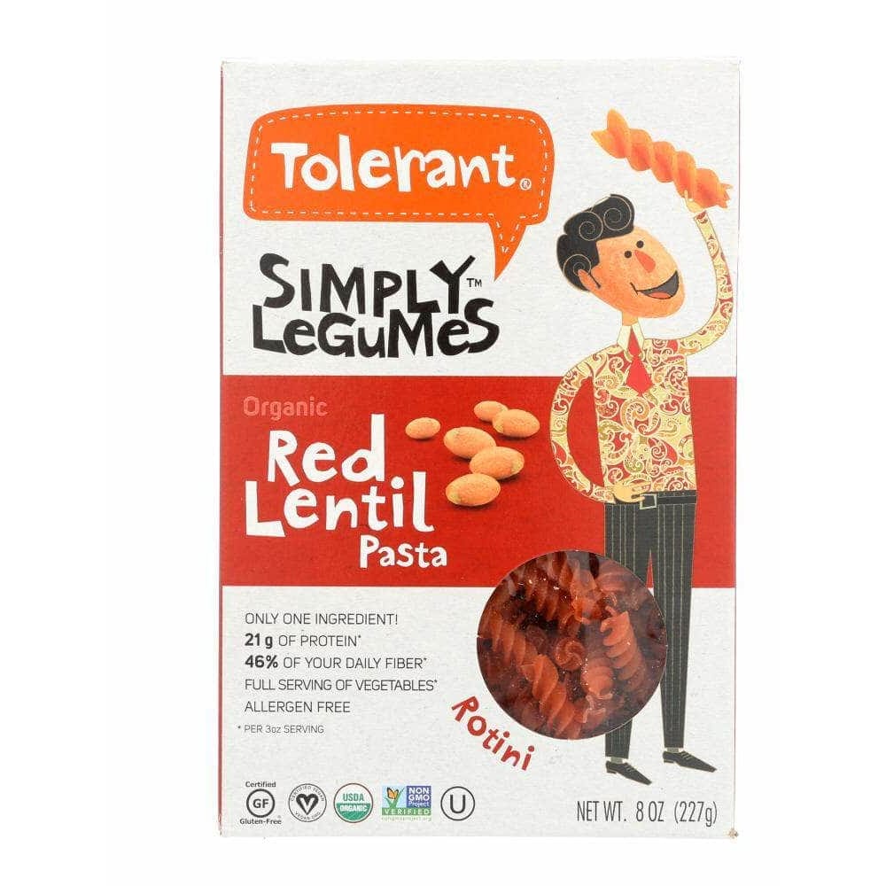 Tolerant Tolerant Pasta Red Lentil Rotini Organic, 8 oz
