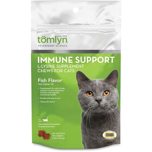 Tomlyn L-Lysine Cat Immune Support Chews 2.65 oz 30 Count - Pet Supplies - Tomlyn