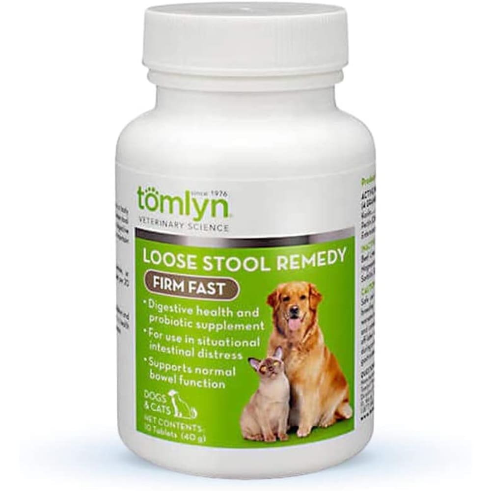 Tomlyn Loose Stool Remedy Firm Fast Tablets for Cats and Dogs 40 gm 10 Count - Pet Supplies - Tomlyn