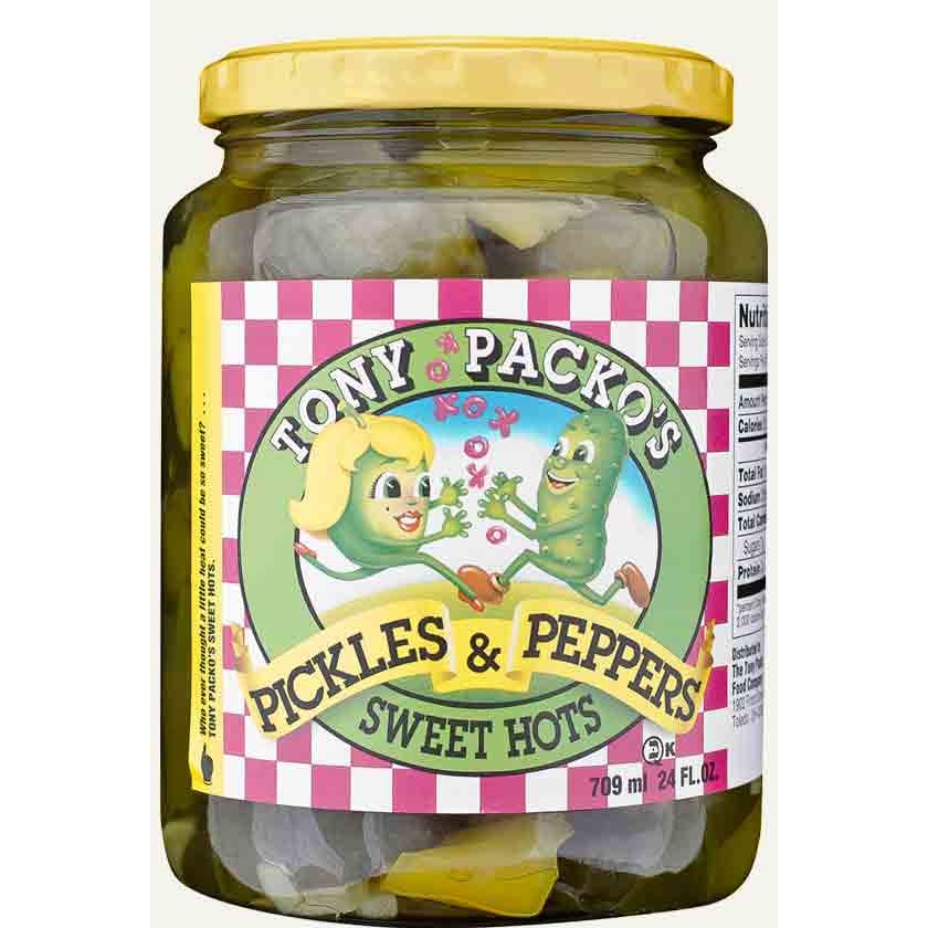 Tony Packos Grocery > Pantry > Food Tony Packos: Pickle Pepper Sweet Hots, 24 oz