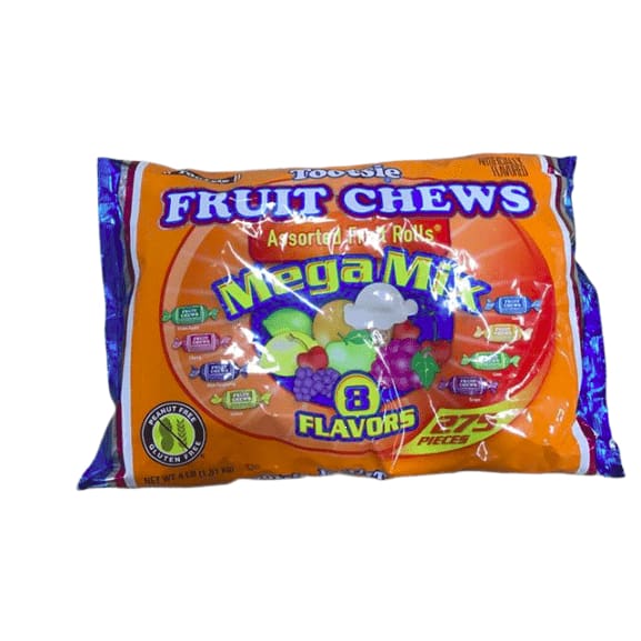 Tootsie Roll Frooties Fruit Rolls Mega Mix 8 Flavor Value Bag (Pack of 275) - ShelHealth.Com