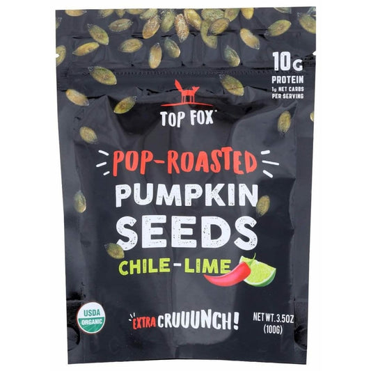 TOP FOX Top Fox Seeds Pmpkn Rstd Chl Lime, 3.5 Oz