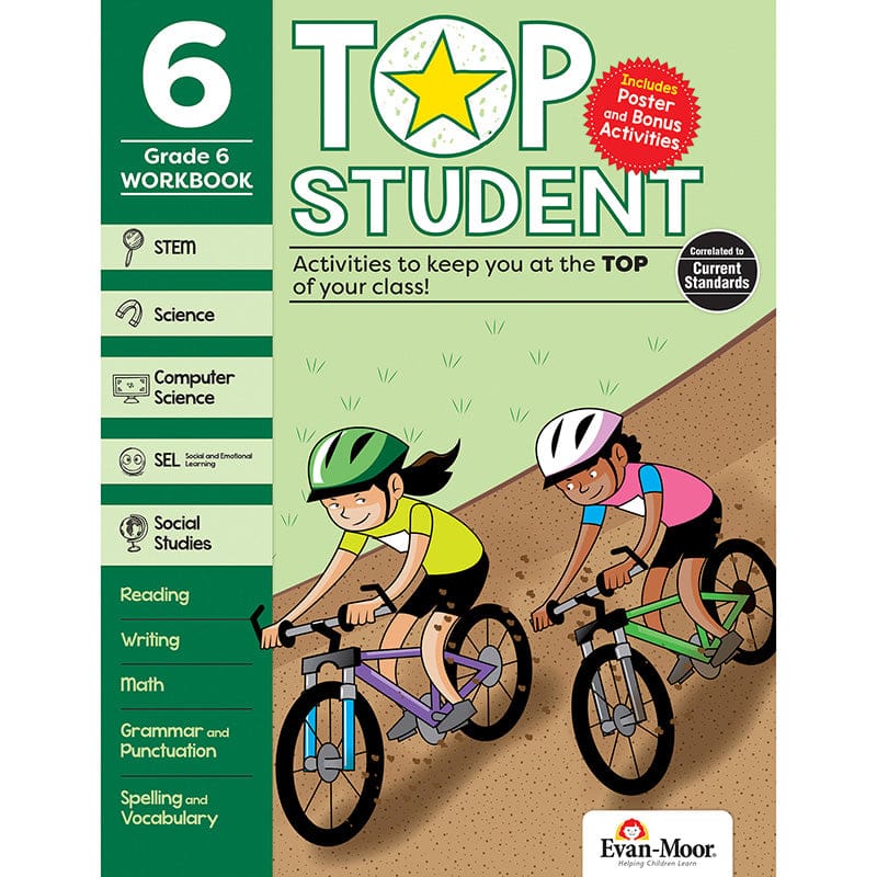 Top Student Grade 6 (Pack of 2) - Activity Books - Evan-moor