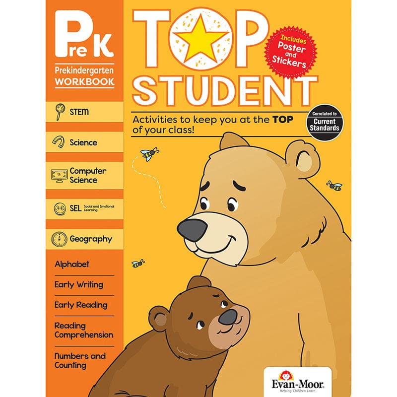 Top Student Grade Prek (Pack of 2) - Activity Books - Evan-moor