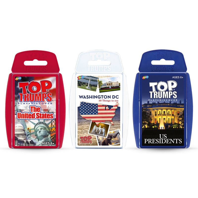 Top Trumps 3Game Bundle Red White & Blue - Card Games - Top Trumps Usa Inc