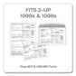 TOPS 1099 Double Window Envelope Commercial Flap Gummed Closure 5.63 X 9 White 24/pack - Office - TOPS™