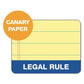 TOPS Docket Ruled Perforated Pads Wide/legal Rule 50 Canary-yellow 8.5 X 11.75 Sheets 6/pack - School Supplies - TOPS™