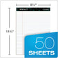 TOPS Docket Ruled Perforated Pads Wide/legal Rule 50 White 8.5 X 11.75 Sheets 12/pack - School Supplies - TOPS™