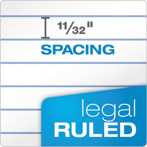 TOPS Docket Ruled Perforated Pads Wide/legal Rule 50 White 8.5 X 11.75 Sheets 12/pack - School Supplies - TOPS™