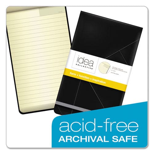 TOPS Idea Collective Journal Pad With Hard Cover Wide/legal Rule Black Cover 120 Cream 5 X 8.25 Sheets - School Supplies - TOPS™