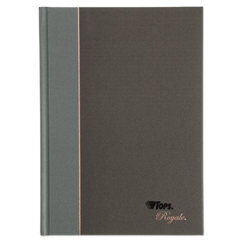 TOPS Royale Casebound Business Notebooks 1 Subject Medium/college Rule Black/gray Cover 8.25 X 5.88 96 Sheets - Office - TOPS™