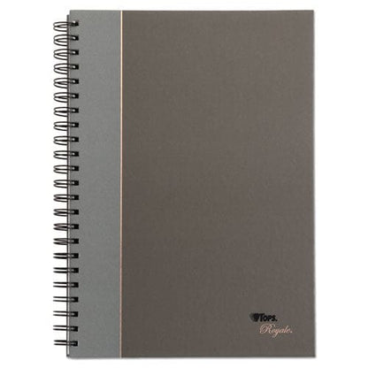 TOPS Royale Wirebound Business Notebooks 1 Subject Medium/college Rule Black/gray Cover 11.75 X 8.25 96 Sheets - Office - TOPS™
