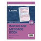 TOPS Telephone Message Book With Fax/mobile Section Two-part Carbonless 3.88 X 5.5 4 Forms/sheet 200 Forms Total - Office - TOPS™