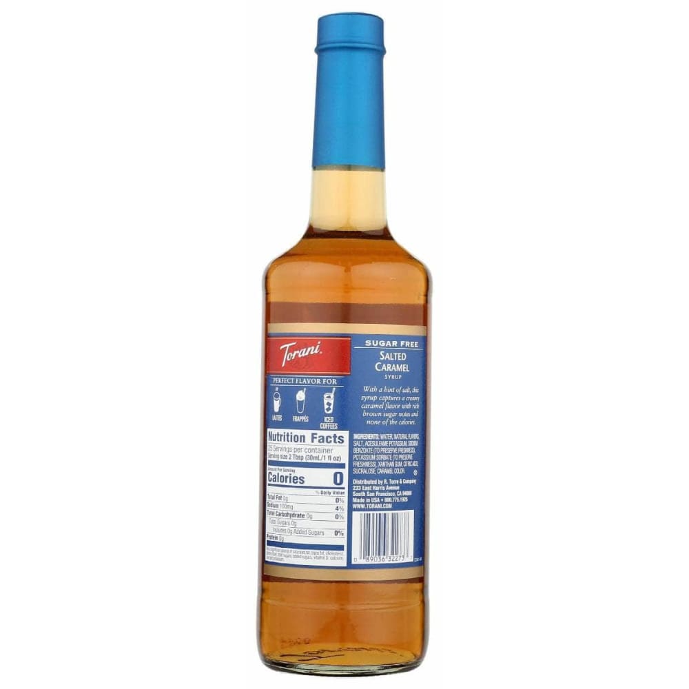TORANI Grocery > Beverages TORANI Sugar Free Salted Caramel Syrup, 25.4 fo