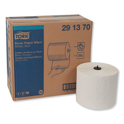 Tork Basic Paper Wiper Roll Towel 7.68 X 1,150 Ft White 4 Rolls/carton - Janitorial & Sanitation - Tork®