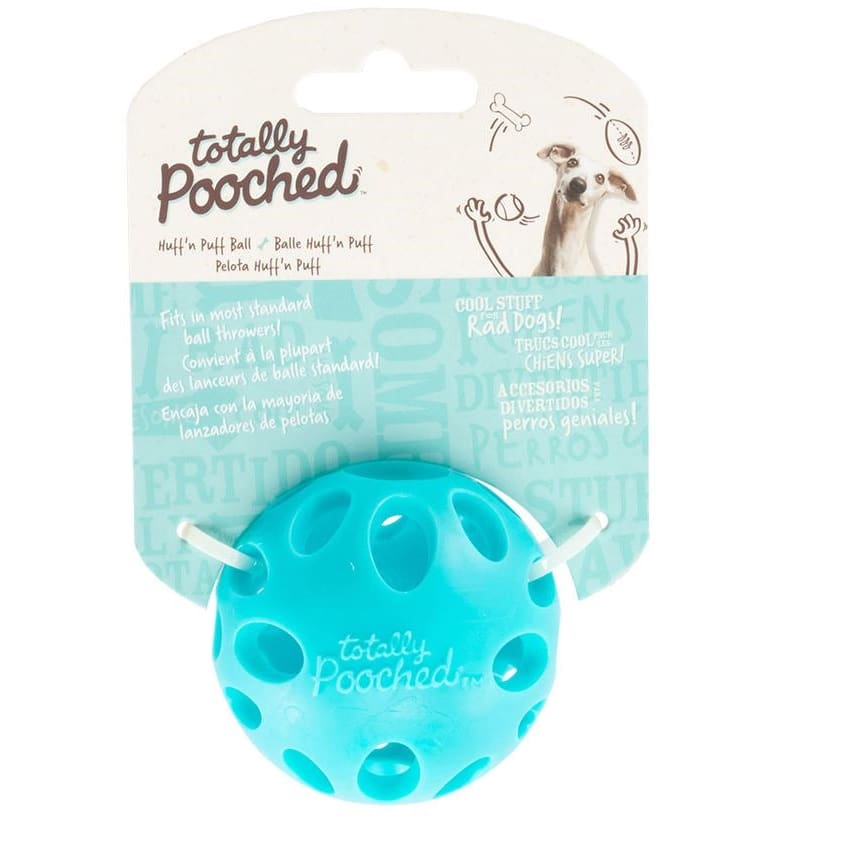 Totally Dog Huff N Puff Ball Teal - Pet Supplies - Totally Dog