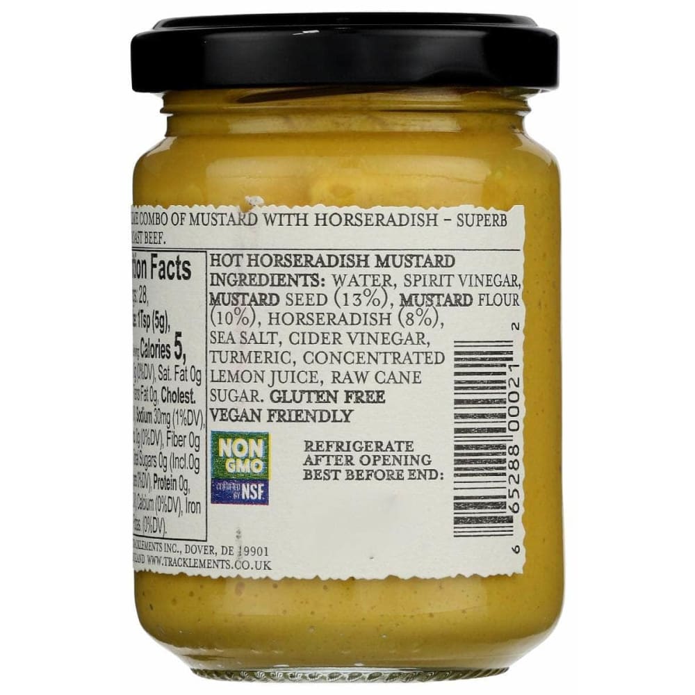 TRACKLEMENTS Grocery > Pantry > Condiments TRACKLEMENTS: Hot Horseradish Mustard, 4.9 oz