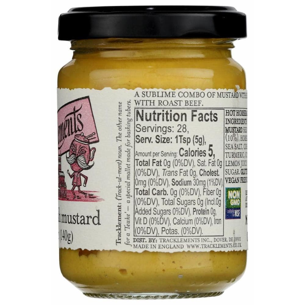 TRACKLEMENTS Grocery > Pantry > Condiments TRACKLEMENTS: Hot Horseradish Mustard, 4.9 oz