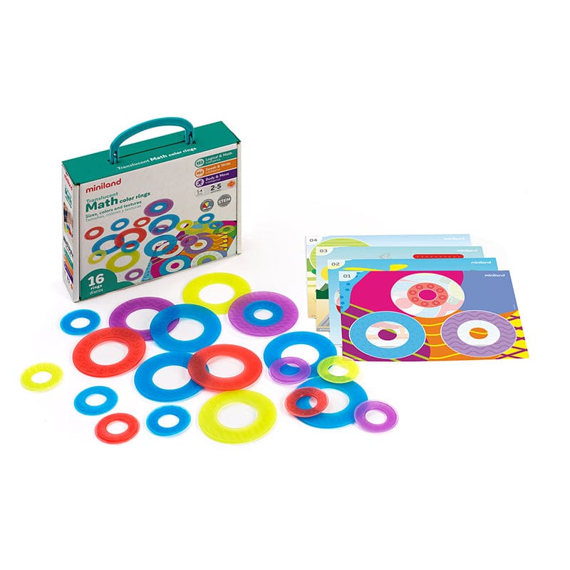 Translucent Math Color Rings - Math - Miniland Educational Corporation