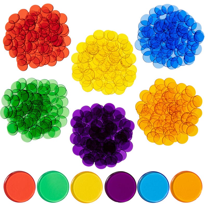 Transparent Counters Set Of 500 (Pack of 6) - Sorting - Learning Advantage
