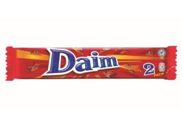 DAIM Crumchy Caramel Bar Covered in White Chocolate 2x 1.9 oz (56 g) - DAIM