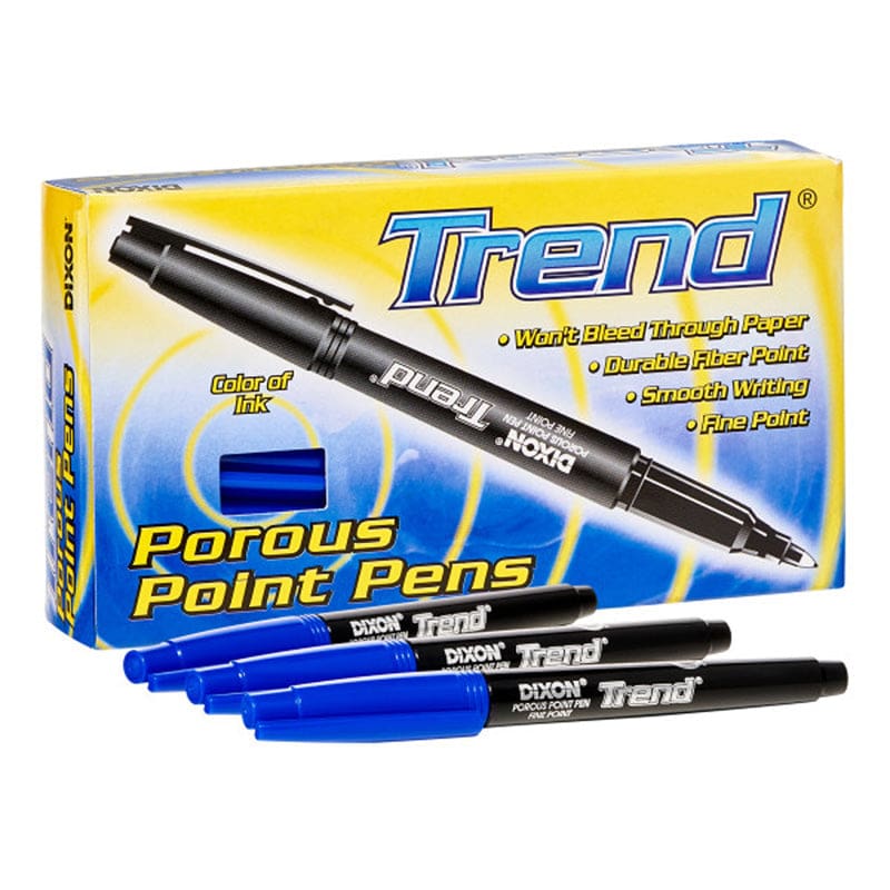 Trend Porous Point Pens 12 Ct Blue (Pack of 3) - Pens - Dixon Ticonderoga Company
