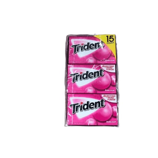 Trident Bubble Gum, 14 Pieces (15 pk.) - ShelHealth.Com