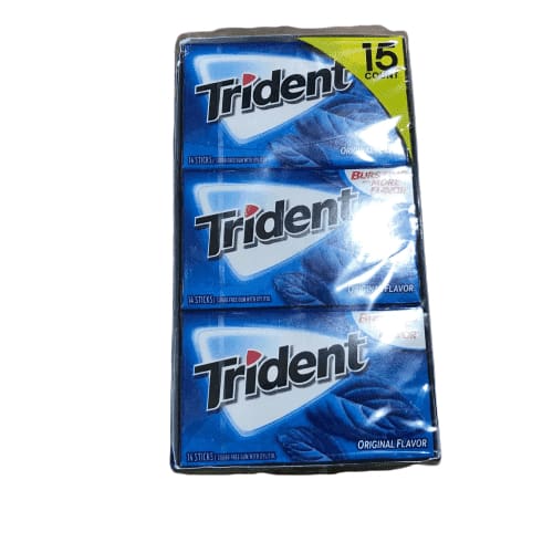 Trident Original Flavor, Sugar-Free Gum, 14 Pieces (15 pk.) - ShelHealth.Com