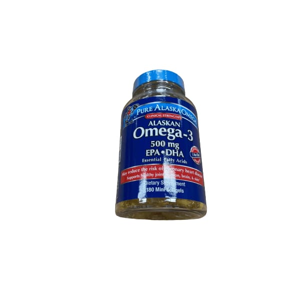 Trident Trident Pure Alaska Omega Omega-3 EPA+DHA Softgel, 500 mg., 180 Count