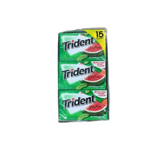 Trident WaterMelon Twist Gum, 14 Pieces (15 pk.) - ShelHealth.Com