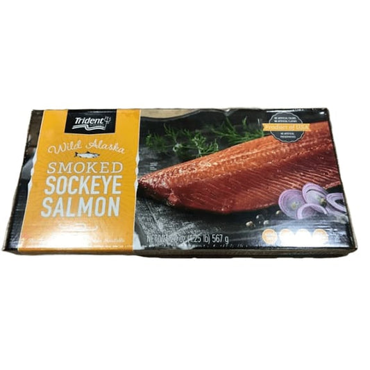 Trident Wild Alaskan Smoked Sockeye Salmon - 567g/20 Oz (Pack of 2) - ShelHealth.Com