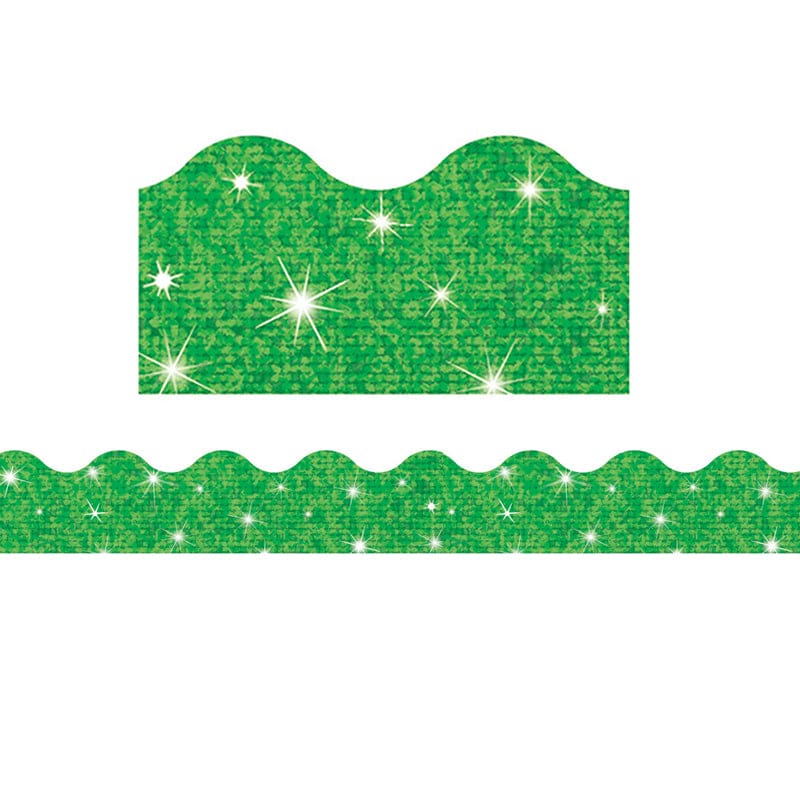Trimmer Green Sparkle (Pack of 6) - Border/Trimmer - Trend Enterprises Inc.