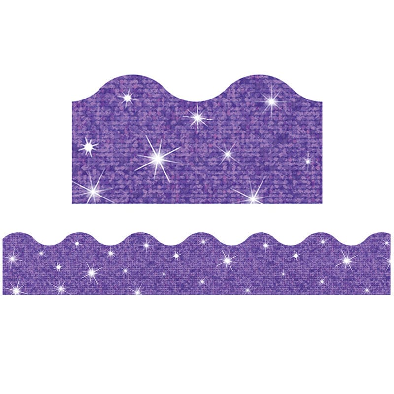 Trimmer Purple Sparkle (Pack of 10) - Border/Trimmer - Trend Enterprises Inc.