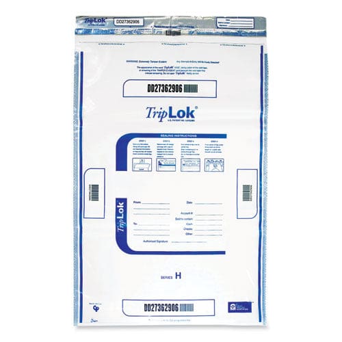 TripLOK Deposit Bag Plastic 12 X 16 Clear 100/pack - Office - TripLOK™