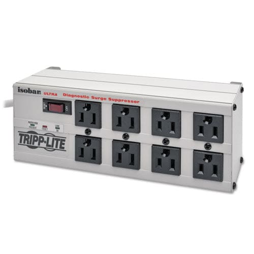 Tripp Lite Isobar Surge Protector 8 Ac Outlets 12 Ft Cord 3,840 J Light Gray - Technology - Tripp Lite