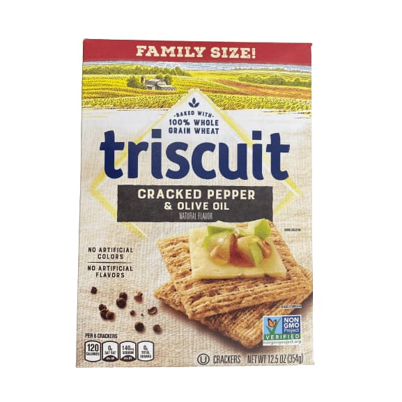 Triscuit Triscuit Whole Grain Wheat Crackers, Multiple Choice Flavor, Family Size, 12.5 Oz