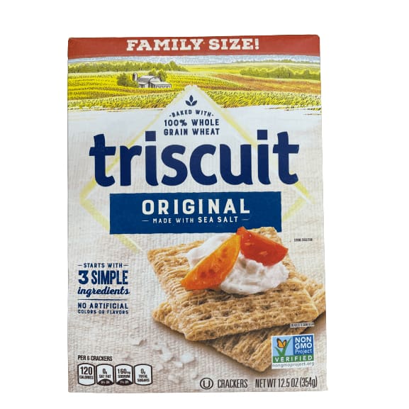 Triscuit Triscuit Whole Grain Wheat Crackers, Multiple Choice Flavor, Family Size, 12.5 Oz