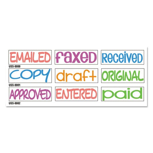 Trodat Interlocking Stack Stamp Copy Draft Original 1.81 X 0.63 Assorted Fluorescent Ink - Office - Trodat®
