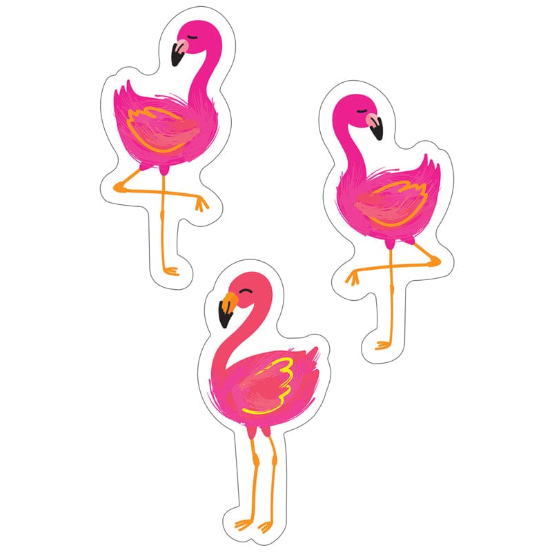 Tropical Flamingos Cut-Outs Simply Stylish (Pack of 8) - Accents - Carson Dellosa Education