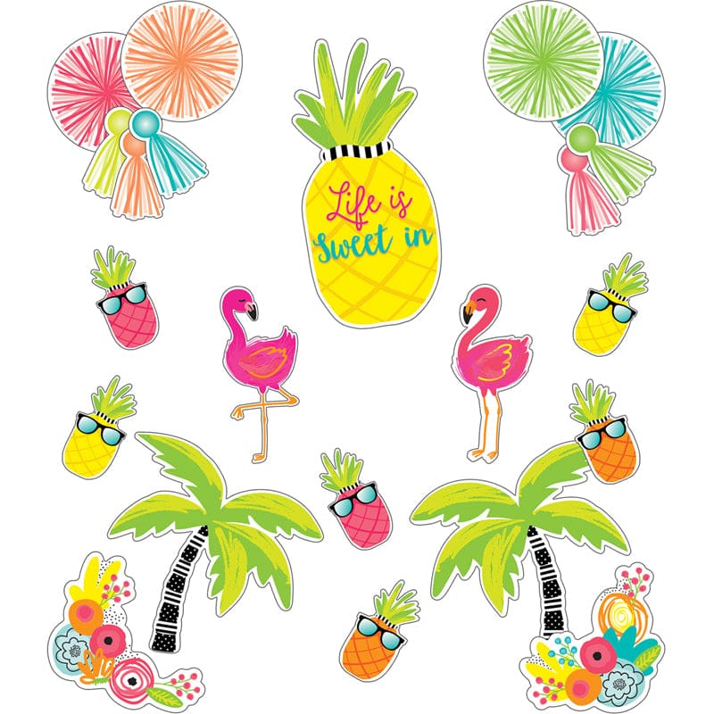 Tropical Life Is Sweet Bb Set Simply Stylish (Pack of 3) - Classroom Theme - Carson Dellosa Education