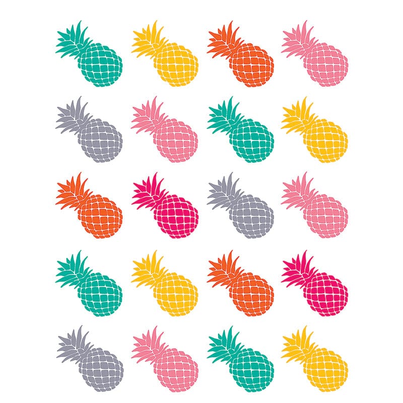 Tropical Punch Pineapples Stickers (Pack of 12) - Stickers - Teacher Created Resources