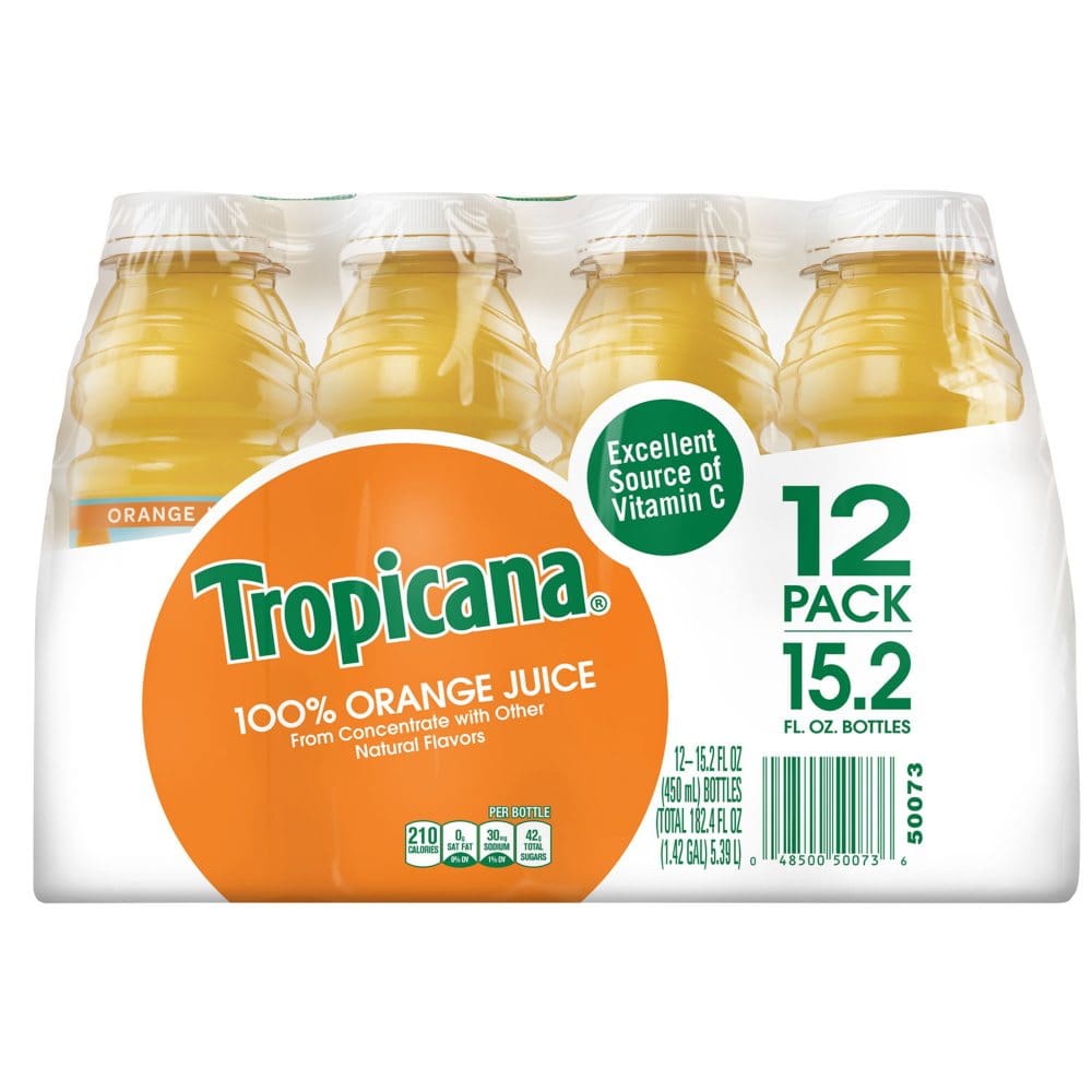 Tropicana Orange Juice (15.2 oz. 12 pk.) - Juice & Kids Drinks - Tropicana Orange