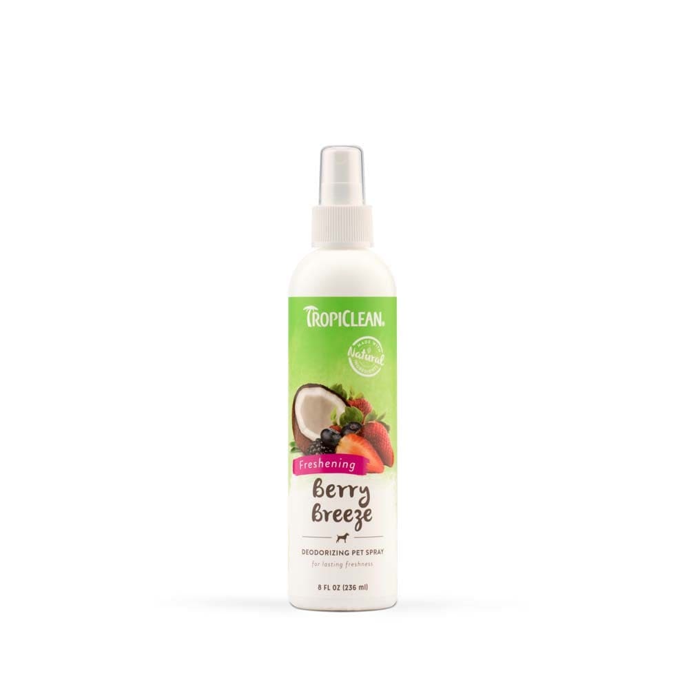 TropiClean Berry Breeze Deodorizing Spray for Dogs 8 fl. oz - Pet Supplies - TropiClean