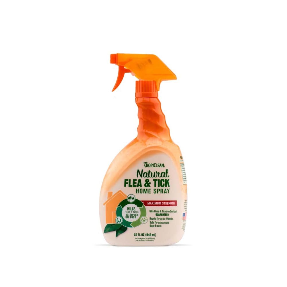 TropiClean Natural Flea and Tick Home Spray 32 fl. oz - Pet Supplies - TropiClean