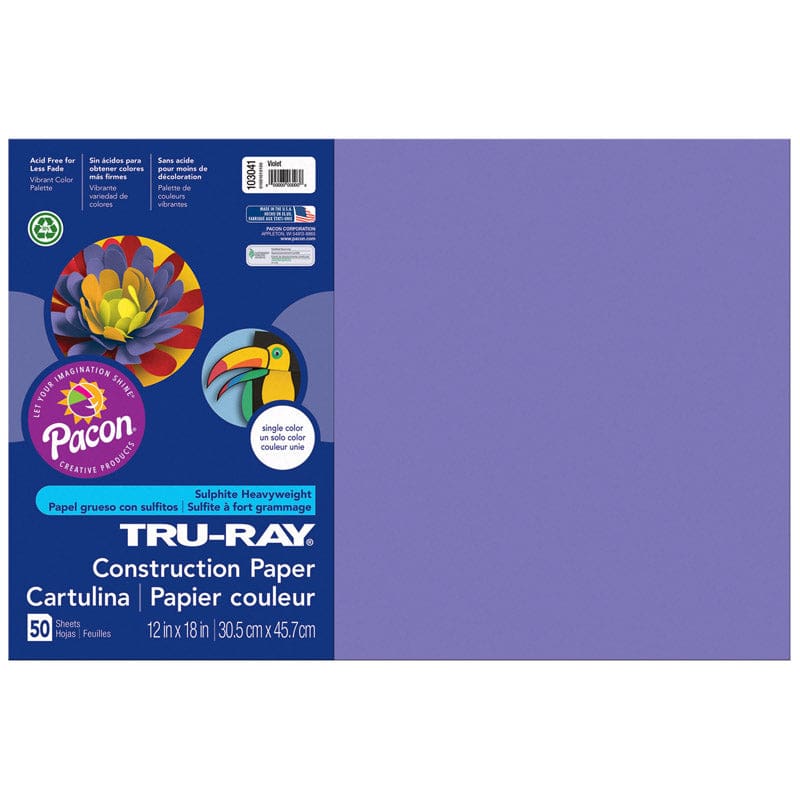 Tru Ray 12 X 18 Violet 50 Sht Construction Paper (Pack of 6) - Construction Paper - Dixon Ticonderoga Co - Pacon