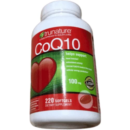 TruNature Coenzyme CoQ10 100 mg - 220 Softgels - ShelHealth.Com